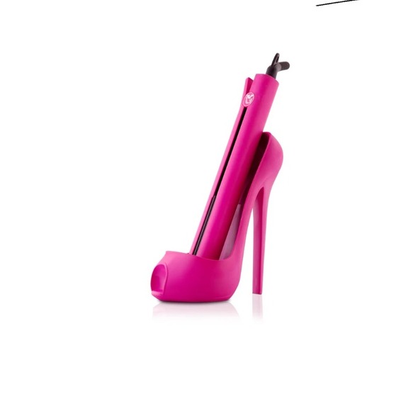 Royale Cinderella Shoe Hair Styling Tool Holder Hot Pink Salon Decor - Picture 1 of 5